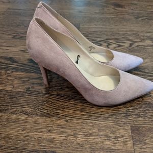 Marc Fisher Blush Suede Heels